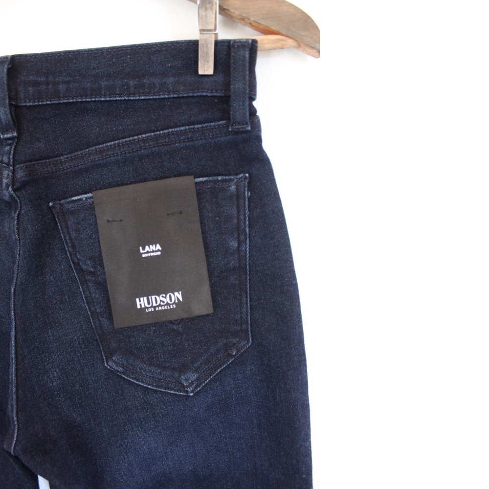 Hudson NWT Dark Lana Boyfriend Ankle Jeans 24 00 - Picture 10 of 11